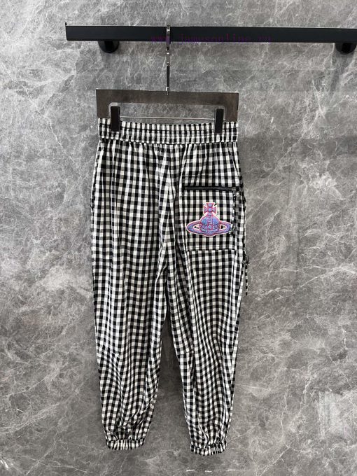 ZT60518 VivieneWestwoo * 25Ss Early Spring New Saturn Pattern Decorative Checkered Windbreaker v1kxlx71 - Image 8