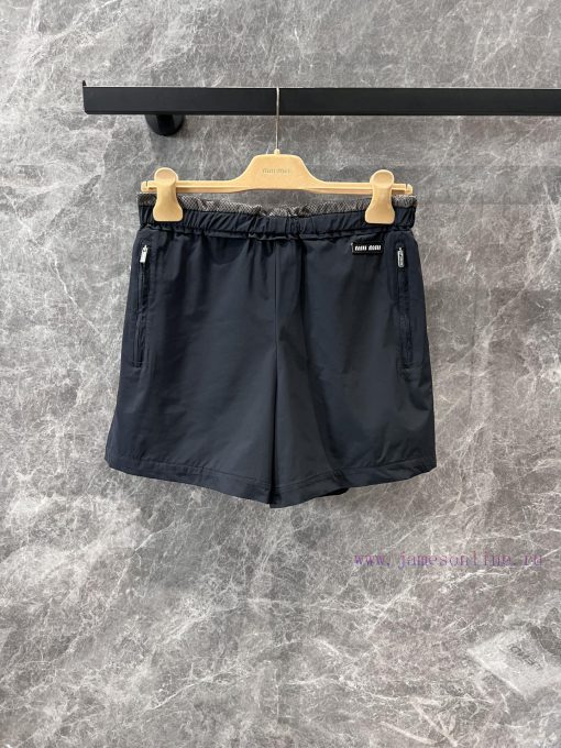 ZK60521 Miumi * 25Ss Early Spring New High Waisted Loose Casual Sports Shorts | YB Developed An fgx96ltu - Image 2