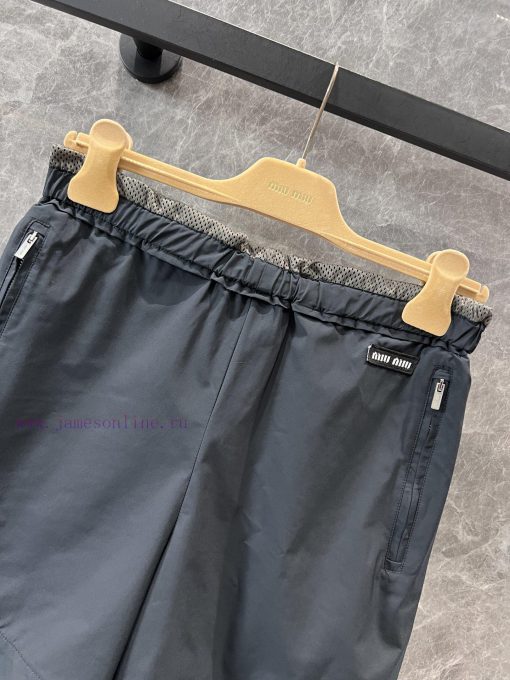 ZK60521 Miumi * 25Ss Early Spring New High Waisted Loose Casual Sports Shorts | YB Developed An fgx96ltu - Image 4