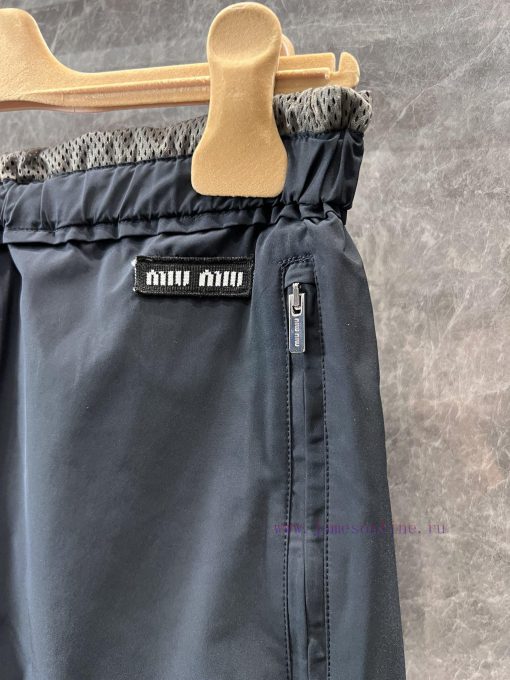 ZK60521 Miumi * 25Ss Early Spring New High Waisted Loose Casual Sports Shorts | YB Developed An fgx96ltu - Image 6
