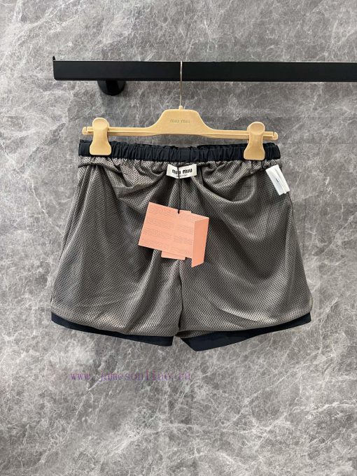 ZK60521 Miumi * 25Ss Early Spring New High Waisted Loose Casual Sports Shorts | YB Developed An fgx96ltu - Image 8