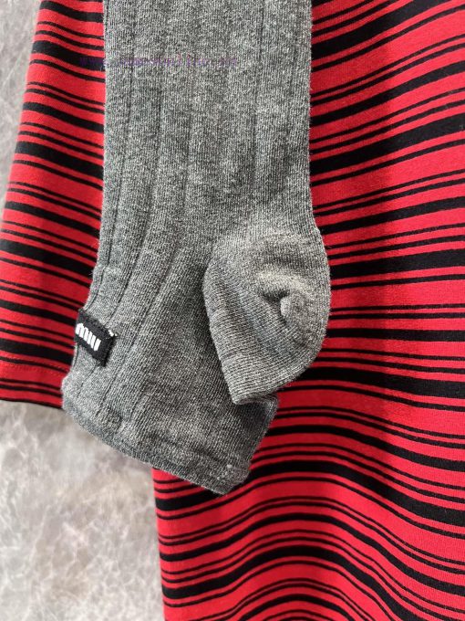 ZT60527 Mium * U 25Ss Early Spring New Women's Logo Decorative Knee Socks | YB Developed Produc wlsn2r4h - Image 7