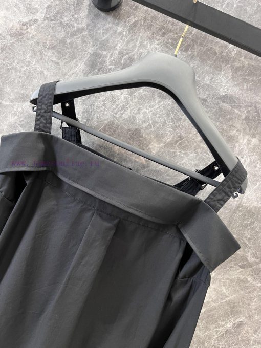 ZC60277 Dior 25Ss Early Spring New Adjustable Shoulder Strap Style Off Shoulder Shirt | Yb The e6voua39 - Image 5