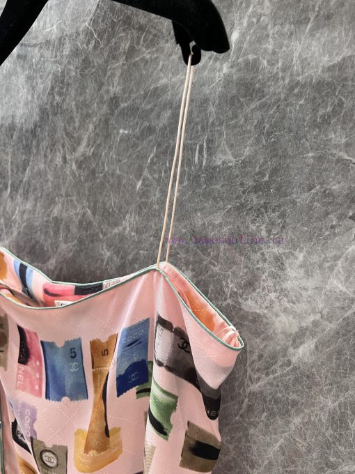 ZT60505 Chanel 25P New Silk Printed Strap Top 丨 Developed By Yb There Is A Small Button On The yh0clkx6 - Image 8