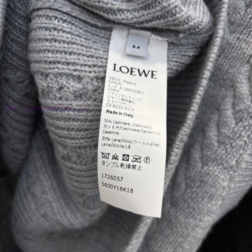 CT76012 Loewe 25 Early Spring New Item V-neck Knitted Vest Loose And Casual Style Contrasting C ejspnoqp - Image 10