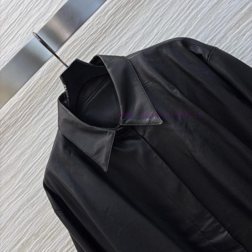CW76018 Loewe 25 Early Spring New Collection 100% Sheepskin Custom Collar Leather Jacket Jacket ci6gpihx - Image 7