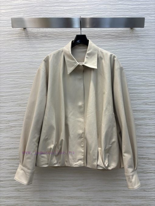 CW76018 Loewe 25 Early Spring New Collection 100% Sheepskin Custom Collar Leather Jacket Jacket 6ikr5qnj - Image 2