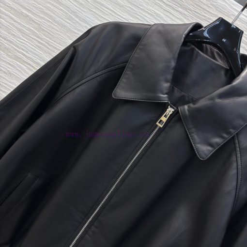 CW76019 Loewe 25 Early Spring New Collection With A 100% Lambskin Leather Jacket And Jacket Tha o72n080x - Image 4