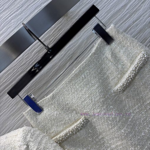 CT76020 Niche Design 25 Early Spring New Item Chanel Style Nail Bead Round Neck Short Jacket+na 1xc3sx2s - Image 4