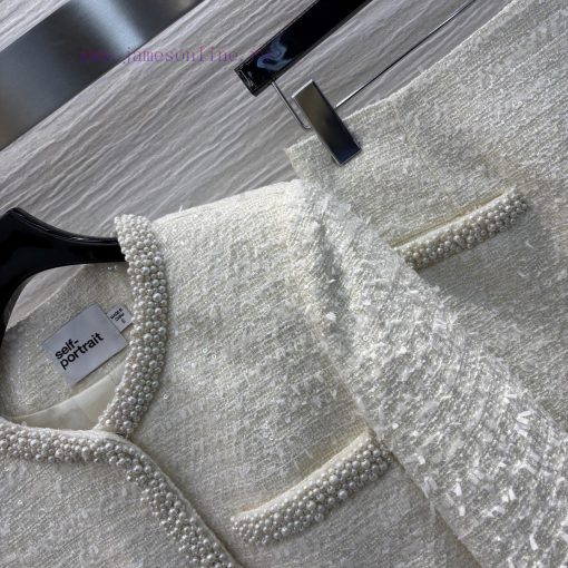 CT76020 Niche Design 25 Early Spring New Item Chanel Style Nail Bead Round Neck Short Jacket+na 1xc3sx2s - Image 5