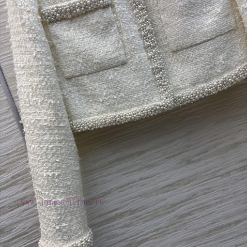 CT76020 Niche Design 25 Early Spring New Item Chanel Style Nail Bead Round Neck Short Jacket+na 1xc3sx2s - Image 7