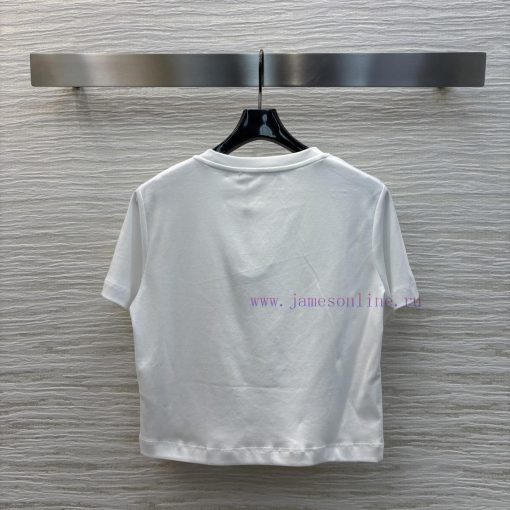 CT76027 Louis Vuitton 25 Early Spring New Item Short Sleeved T-shirt With Sticker Pattern Simpl g2peybxn - Image 9
