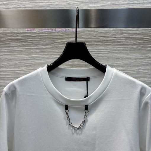 CT76029 Louis Vuitton 25 Early Spring New Collection Back Logo Printed Short Sleeved T-shirt Wi r8j1swpm - Image 4