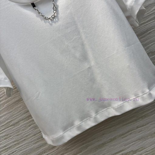 CT76029 Louis Vuitton 25 Early Spring New Collection Back Logo Printed Short Sleeved T-shirt Wi r8j1swpm - Image 7