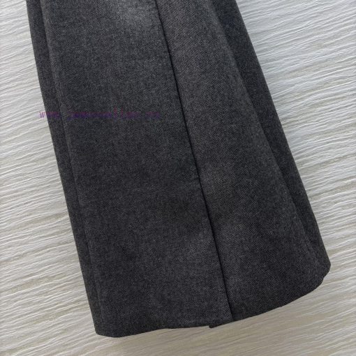 CL76050 Dior 25 Early Spring New Item High-end Gray Suit Collar Belt Vest Dress Large V-neck Sl ggdvzrio - Image 8