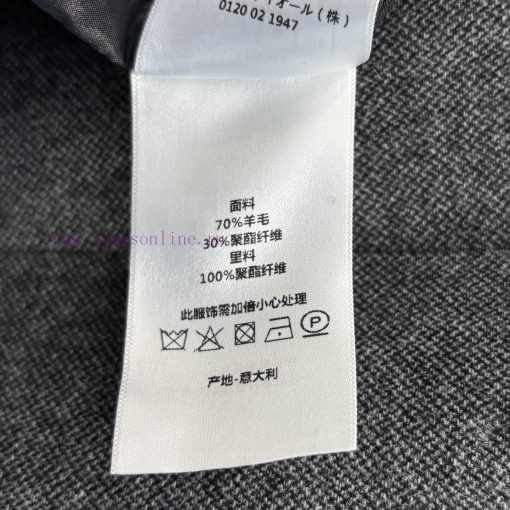 CL76050 Dior 25 Early Spring New Item High-end Gray Suit Collar Belt Vest Dress Large V-neck Sl ggdvzrio - Image 10