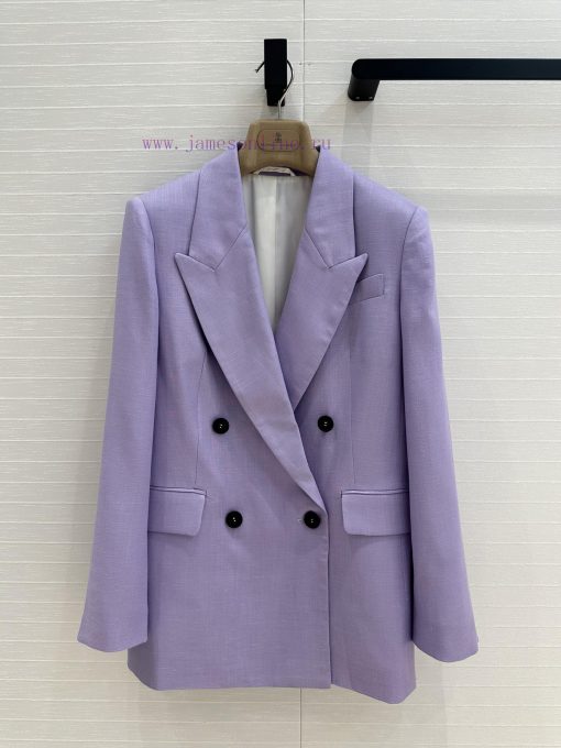 BW76060 BC Is A Highly Intelligent And Romantic Monet Purple Suit Jacket With A Dyed Linen Fabr eigtcuog - Image 2