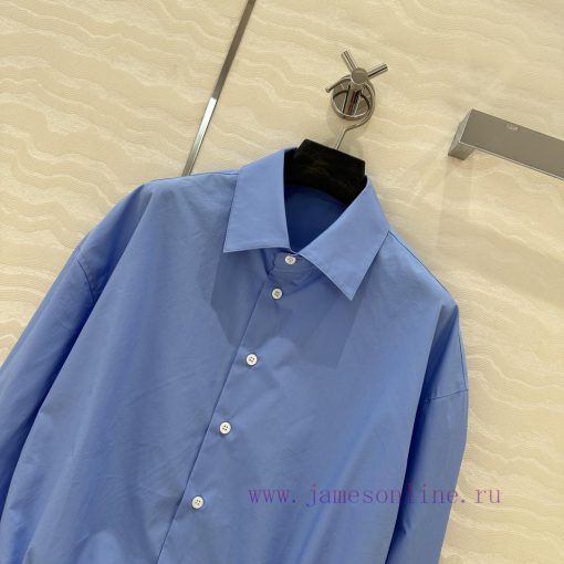 AC75010 Prada High Intelligence Dressing Drawstring Small Short Style High-end Shirt White Rich pma73fla - Image 3