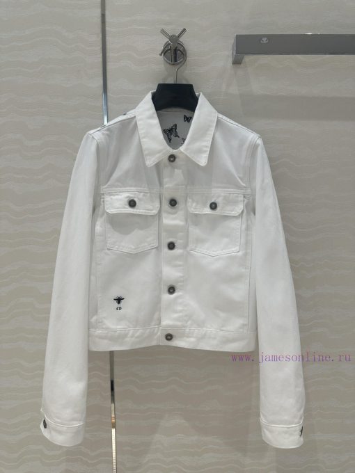 AW76070 Miss Dior Autumn/Winter New Denim Jacket Jacket With Heavy Craftsmanship Customization sis09hjo - Image 3