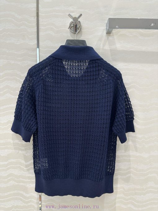 Hot Selling Recommendation: AT76071 Miu Miu Girl's Outfit Intellectual Split Hollow Polo Collar 5jutglu4 - Image 10