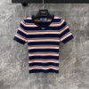 ZT60533 Prada 25Ss Early Spring New Color Striped Knitted Short Sleeve Top 丨 Developed And Prod 3032f3pl