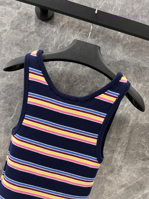 ZT60535 Prada 25Ss Early Spring New Color Striped Knitted Vest | Yb Developed And Produced Cust h4gh7ful - Image 5