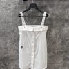 ZL60537 Dior 25Ss Spring/Summer New Black And White Cotton Strap Top Dress 丨 YB Development Pro u9iqowbn