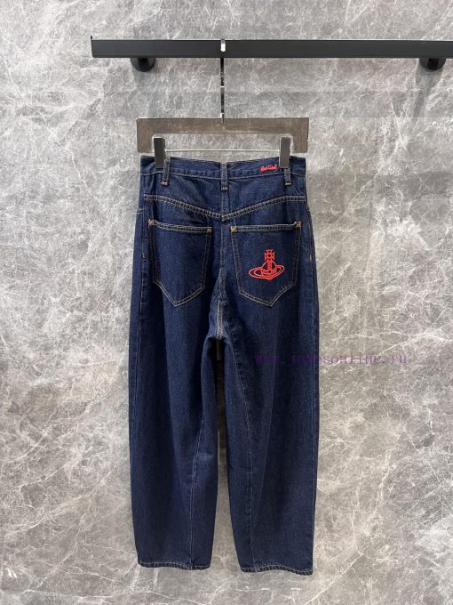 ZK60555 VivieneWestwoo * 25Ss Early Spring New Red Label Limited Saturn Embroidery Logo Loose V 1kcabcp5 - Image 3