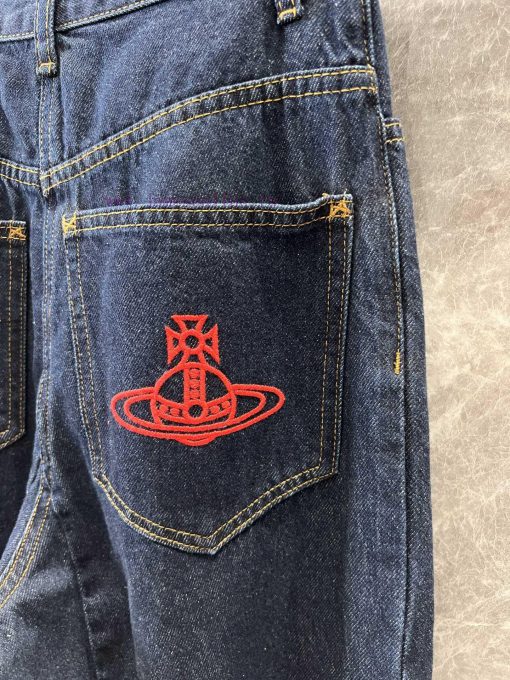 ZK60555 VivieneWestwoo * 25Ss Early Spring New Red Label Limited Saturn Embroidery Logo Loose V 1kcabcp5 - Image 7