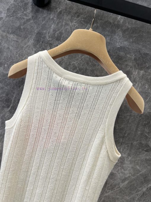 ZT60558 Miu Miu 25Ss Early Spring New Micro Label Hollow Knitted Tank Top | YB Developed Heavy k6gi1lrw - Image 5