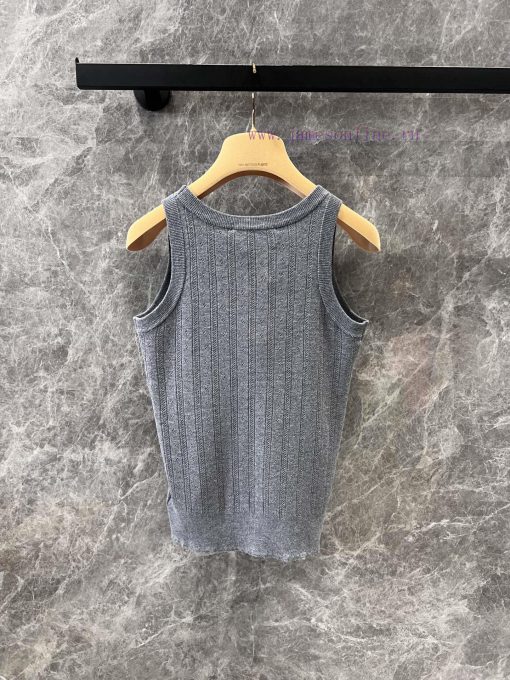 ZT60558 Miu Miu 25Ss Early Spring New Micro Label Hollow Knitted Tank Top | YB Developed Heavy mtpy1kui - Image 3