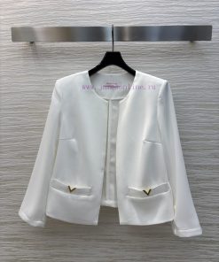 CW76078 Valentino Early Spring New Collection A Round Neck Short Suit Jacket That Is The Epitom 3wnb7bfv