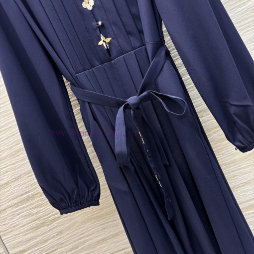 CL76080 Louis Vuitton In Early Spring Of The 25th Year Features A Floral Pleated Dress With A R 7hgmls4n - Image 7