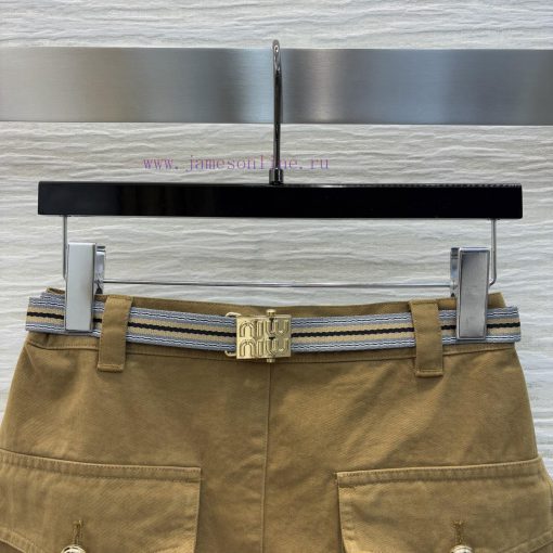 CB76086 Miu Miu 25 Spring/Summer Maillard High Waist Skirt The Hottest Maillard Style Of The Ye 92h9ndef - Image 3