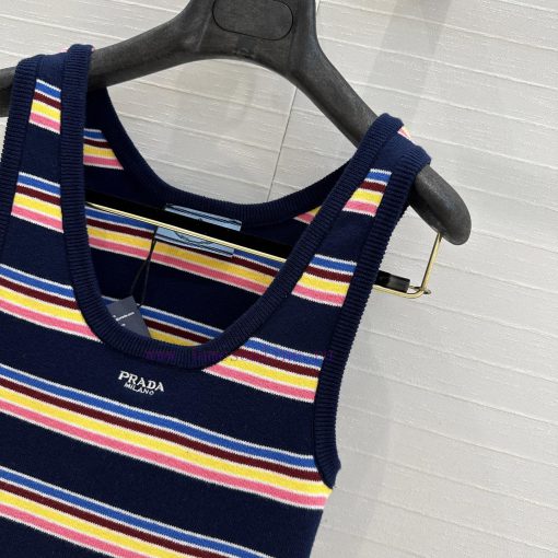 ️ High End BT76090 Pra * 25 Early Spring New Product Five Color Striped Knitted Vest Versatile hbzvqifu - Image 6