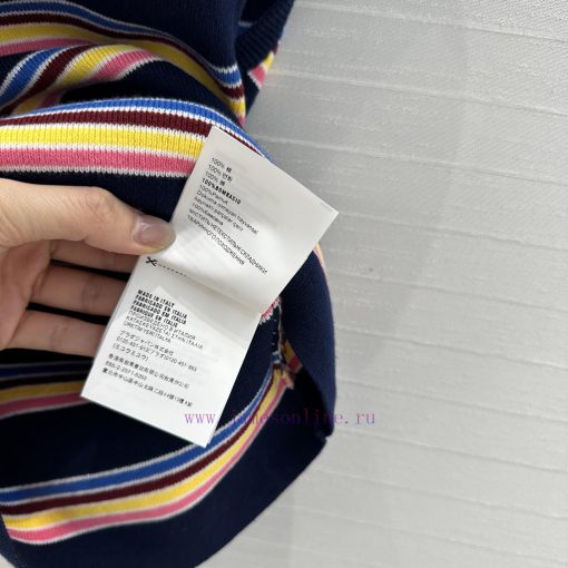 ️ High End BT76090 Pra * 25 Early Spring New Product Five Color Striped Knitted Vest Versatile hbzvqifu - Image 8