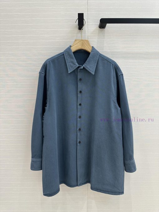 ️ Same As Yang Mi ️ BC76097 Lemai * 25 New Product Casual Relaxation Wearing Denim Blue Shirt S br7bmi1y - Image 9