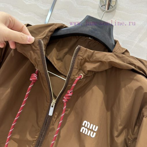 AW73907 Miu Miu Girls' Wear 25ss Early Spring New Product High Intelligence Caramel Color 🤎 Imp v205lyqd - Image 6