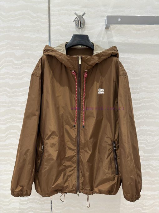 AW73908 Miu Miu Girls' Wear 25ss Early Spring New Product High Intelligence Caramel Color 🤎 Imp k2z2xco5 - Image 2