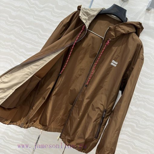 AW73908 Miu Miu Girls' Wear 25ss Early Spring New Product High Intelligence Caramel Color 🤎 Imp k2z2xco5 - Image 8