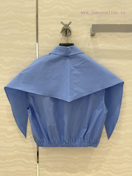 ️ AC75166 Miu Miu Wear 25s Spring/Summer New Product Scout Series Tie Vest Shirt Fashionable El 1du031hv - Image 10