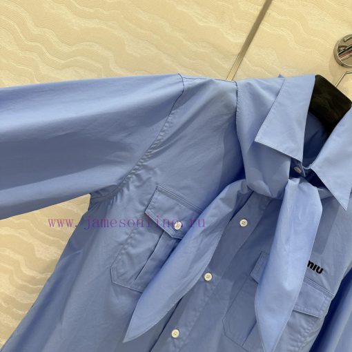 ️ AC75165 Miu Miu Dress Up 25s Spring/Summer New Product Scout Series Scarf Tie Shirt Fashionab u3ec2gsx - Image 5