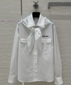 ️ AC75165 Miu Miu Dress Up 25s Spring/Summer New Product Scout Series Scarf Tie Shirt Fashionab rgiztz92