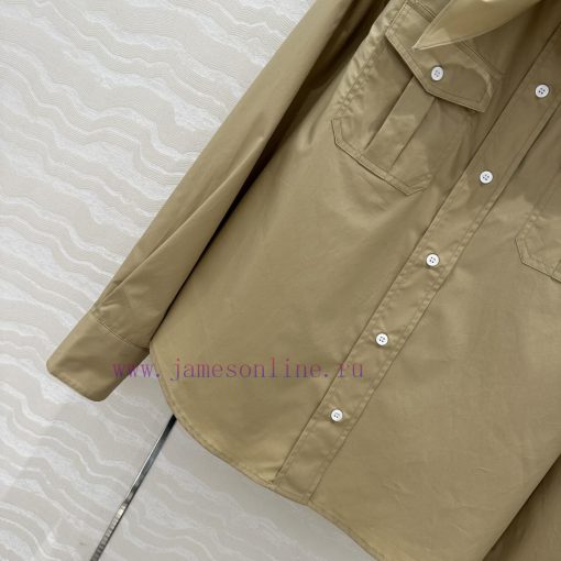 ️ AC75165 Miu Miu Dress Up 25s Spring/Summer New Product Scout Series Scarf Tie Shirt Fashionab 4bely50w - Image 7