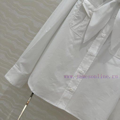 ️ AC75165 Miu Miu Dress Up 25s Spring/Summer New Product Scout Series Scarf Tie Shirt Fashionab rgiztz92 - Image 7