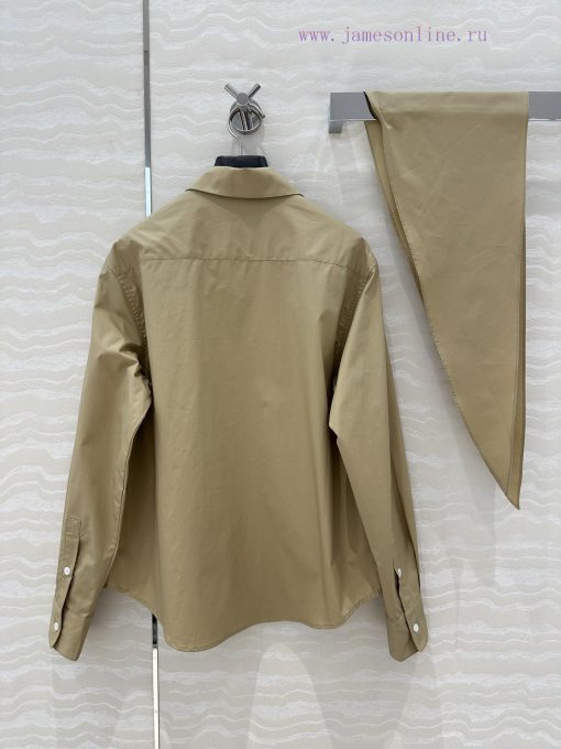 ️ AC75165 Miu Miu Dress Up 25s Spring/Summer New Product Scout Series Scarf Tie Shirt Fashionab 4bely50w - Image 10