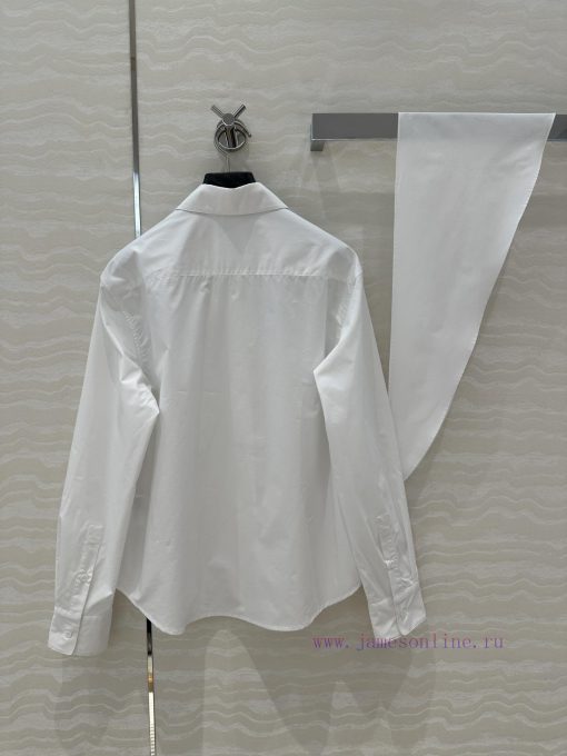 ️ AC75165 Miu Miu Dress Up 25s Spring/Summer New Product Scout Series Scarf Tie Shirt Fashionab rgiztz92 - Image 10