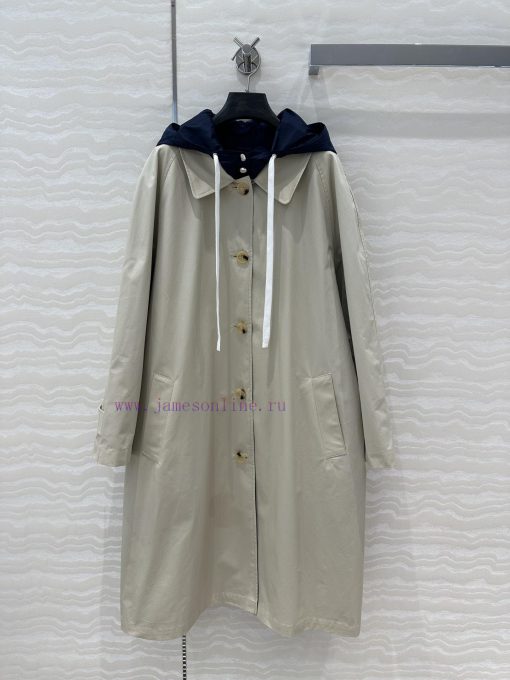 AW73681 Miu Miu Girls' 25 Early Spring Fashion Show New Product Two Sided Wearable Jacket Long 5wh48g3a - Image 2