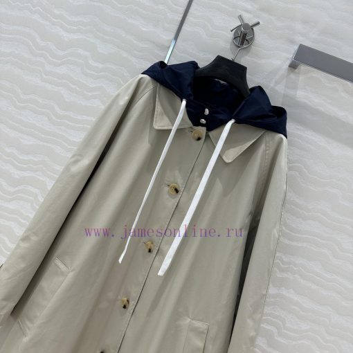AW73681 Miu Miu Girls' 25 Early Spring Fashion Show New Product Two Sided Wearable Jacket Long 5wh48g3a - Image 3