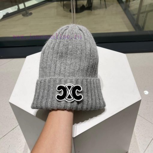 CELINE new rabbit fur knitted yarn hat for autumn and winter, super popular with first-class0tg5edbh - Image 4